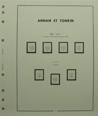 ANNAM et TONKIN 1888 avec pochettes MOC 341234