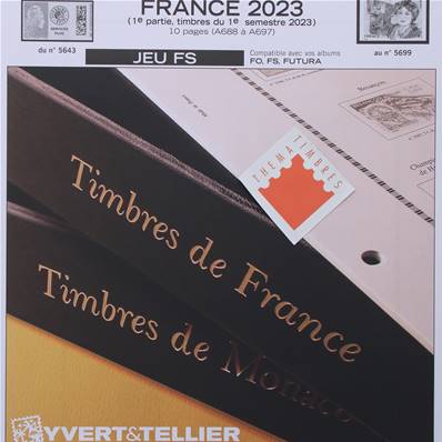 Jeu France Futura FS 2023 1er semestre Yvert et Tellier 138049