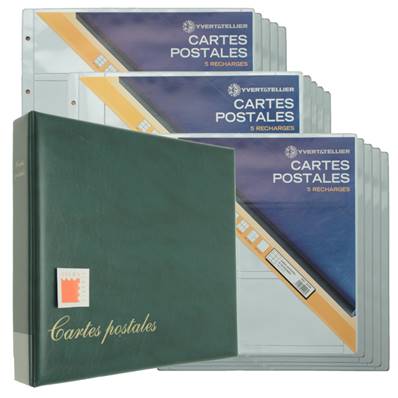 Album Luxe garni vert pour Cartes Postales Anciennes  Yvert 20045