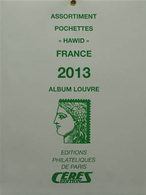 Jeu de pochettes pour feuilles France 2013 Album Louvre Edition Ceres HBA13