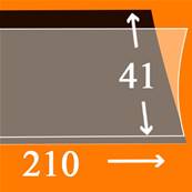 25 bandes Hawid simple soudure fond noir 210 x 41 mm HA1041 337387