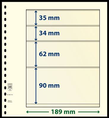 10 feuilles neutres LINDNER T 802414P