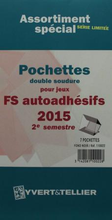 Assortiment pochettes 2e sem 2015 Futura FS autoadhesifs Yvert & Tellier 110022