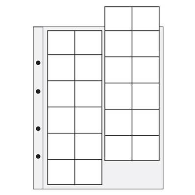 2 feuilles caravelle pour monnaies 24 cases de 36 mm Yvert et Tellier 2503