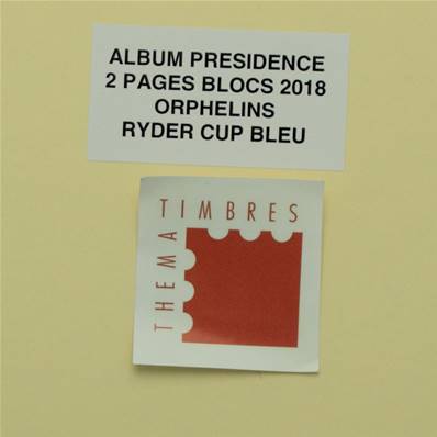 Feuilles Présidence Blocs Speciaux 2018  Ceres PF18BF