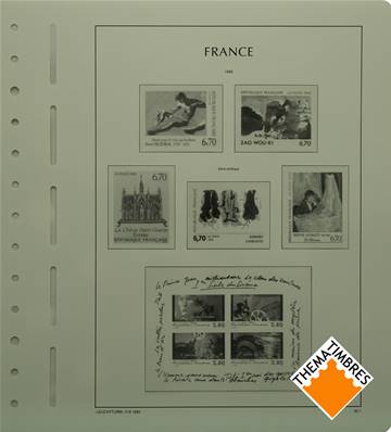 Feuilles France 1995 à 1999 pochettes SF Leuchtturm 15/8SF 314793