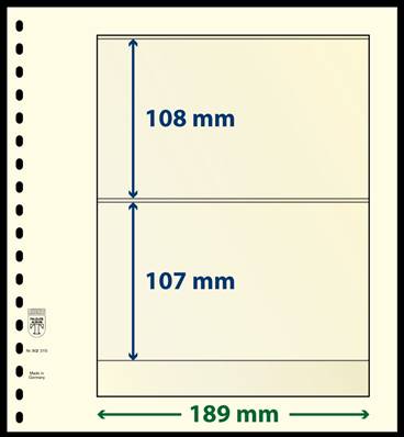 10 feuilles neutres LINDNER T 802215P