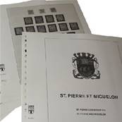 Feuilles Saint Pierre et Miquelon 1885 à 1951 LINDNER T448a