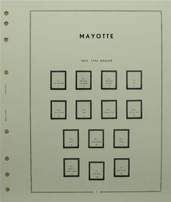 MAYOTTE 1892-1912 avec pochettes MOC 341262