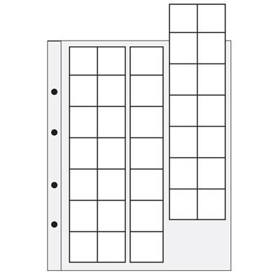 2 feuilles caravelle pour monnaies 35 cases de 32 mm Yvert et Tellier 2504