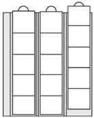 2 feuilles avec intercalaires pour medailles touristiques Safe 7391