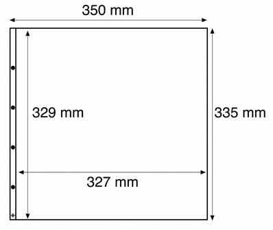 5 feuilles transparentes à 1 case Leuchtturm MAX1AC 338354