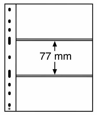 10 Feuilles transparentes à 3 poches Optima 3C Leuchtturm 317839