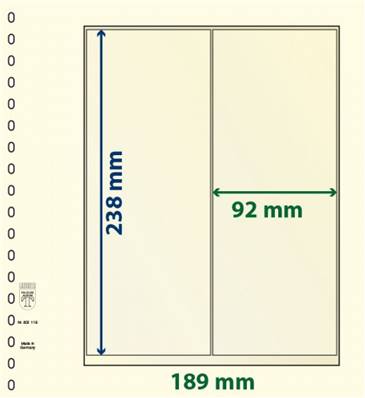 10 feuilles neutres LINDNER T 802119P