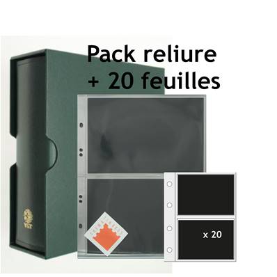 Album galion vert et 20 feuilles pour 2 Billets Yvert et Tellier 92822