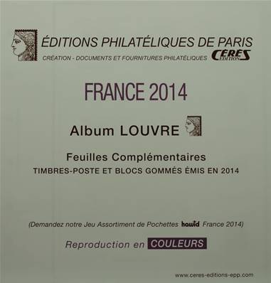 Feuilles France 2014 Album Louvre et Standard Edition Ceres FF14