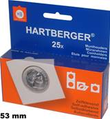 boite de 25 etuis cartons autocollants 53 mm Hartberger 8320053 1665