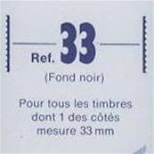 25 bandes ID double soudure fond noir 210 x 33 mm ID1033