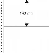 10 feuilles 2 bandes blanches OMNIA 010P LINDNER