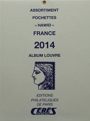 Jeu de pochettes pour feuilles France 2014 Album Louvre Edition Ceres HBA14