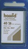 50 pochettes Hawid 6027 simple soudure fond noir 40 x 26 mm 316013