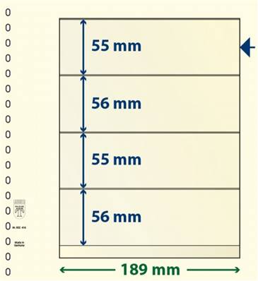 10 feuilles neutres LINDNER T 802420P