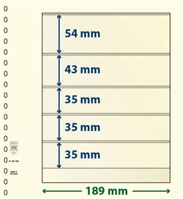 10 feuilles neutres LINDNER T 802503P