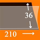 25 bandes Hawid simple soudure fond noir 210 x 36 mm HA1036 336455