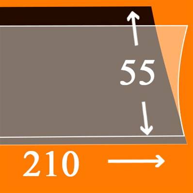 25 bandes Hawid simple soudure fond noir 210 x 55 mm HA1055 302092