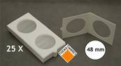 boite de 25 etuis cartons autocollants 48 mm Hartberger 8320048 1664