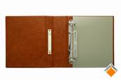 album A5 Compact luxe brun clair aspect cuir SAFE 7882