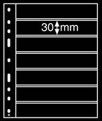 10 Feuilles noires à 7 bandes Optima 7S Leuchtturm 323995