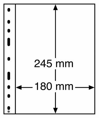 10 Feuilles transparentes à 1 poche Optima 1C Leuchtturm 319037