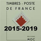 Feuilles France de 2015  2019 avec pochettes MOC MC15/11 357179