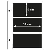 recharge 5 feuilles plastique 3 poches fond noir Futura E3 Yvert et Tellier 1630