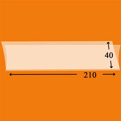 25 bandes Hawid simple soudure fond transparent 210 x 40 mm HA2040 303302