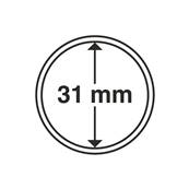 10 Capsules 31 mm pour pieces Leuchtturm GRIPS 31 325003