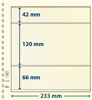 10 feuilles neutres LINDNER T 802309P