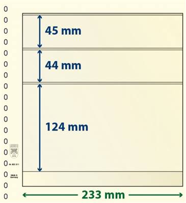 10 feuilles neutres LINDNER T 802311P