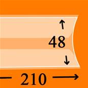 15 bandes Lindner double soudure fond transparent 210 x 48 mm HA3048