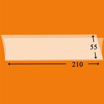 25 bandes 210 x 55 mm simple soudure fond transparent Yvert et Tellier 180558