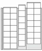 feuille coin compact 35 cases de 24 mm Safe 7815