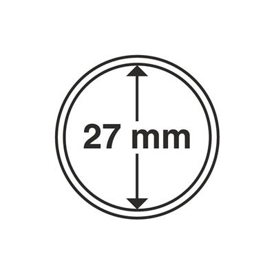 10 Capsules 27 mm pour pieces Leuchtturm GRIPS 27 337997