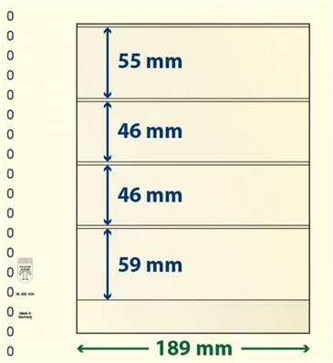 10 feuilles neutres LINDNER T 802404P