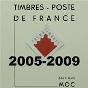 Feuilles France de 2005 à 2009 avec pochettes MOC MC15/9 311899