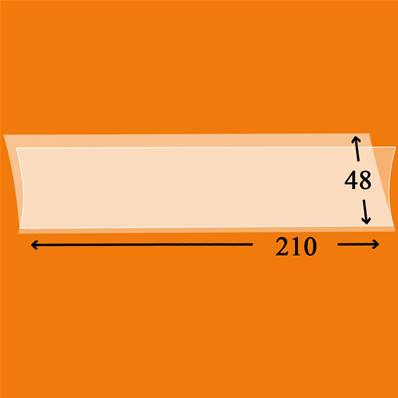 25 bandes 210 x 48 mm simple soudure fond transparent Yvert et Tellier 180488