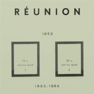 REUNION avant CFA 1852-1947 avec pochettes MOC 321297