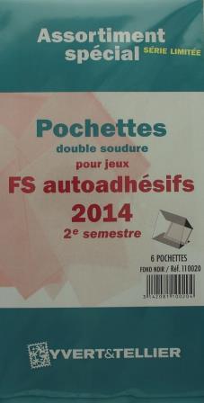 Assortiment pochettes 2e sem 2014 Futura FS autoadhesifs Yvert & Tellier 110020