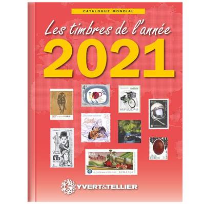 Timbres de l'année 2021 Yvert et Tellier catalogue Mondial