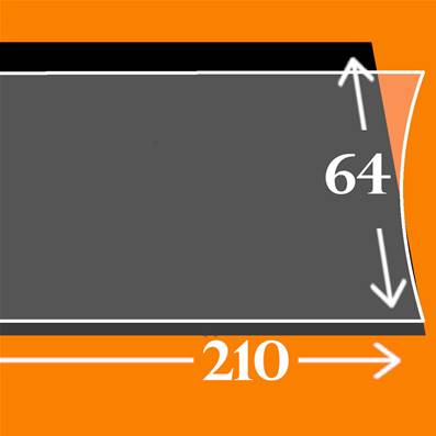 10 bandes 210 mm x 64 mm simple soudure fond noir Yvert 18064